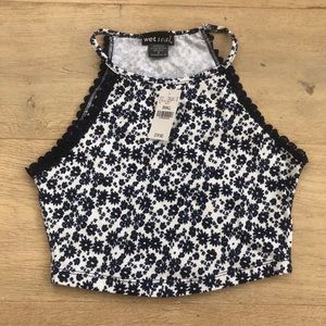 Wet Seal flower crop top